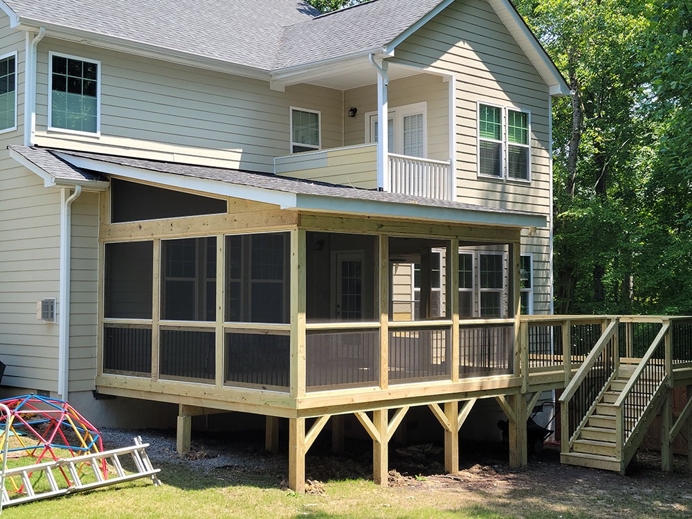 Our Finished Deck & Screen Enclosures Work - TriPoint Decks